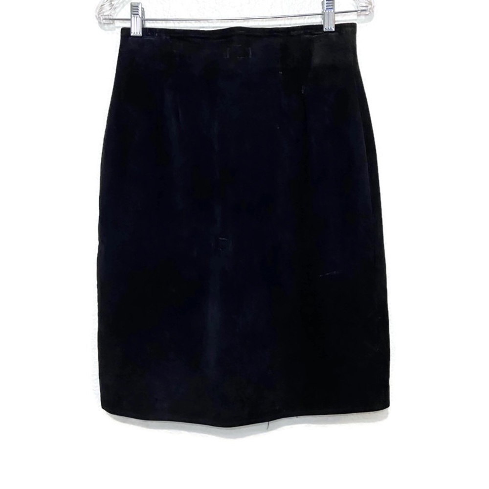 Etosha 100% Leather women’s skirt black size 14